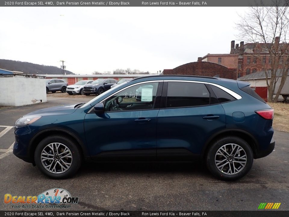 2020 Ford Escape SEL 4WD Dark Persian Green Metallic / Ebony Black Photo #6