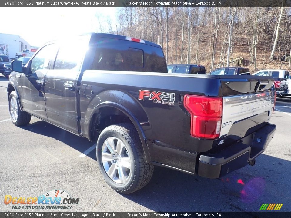 2020 Ford F150 Platinum SuperCrew 4x4 Agate Black / Black Photo #6
