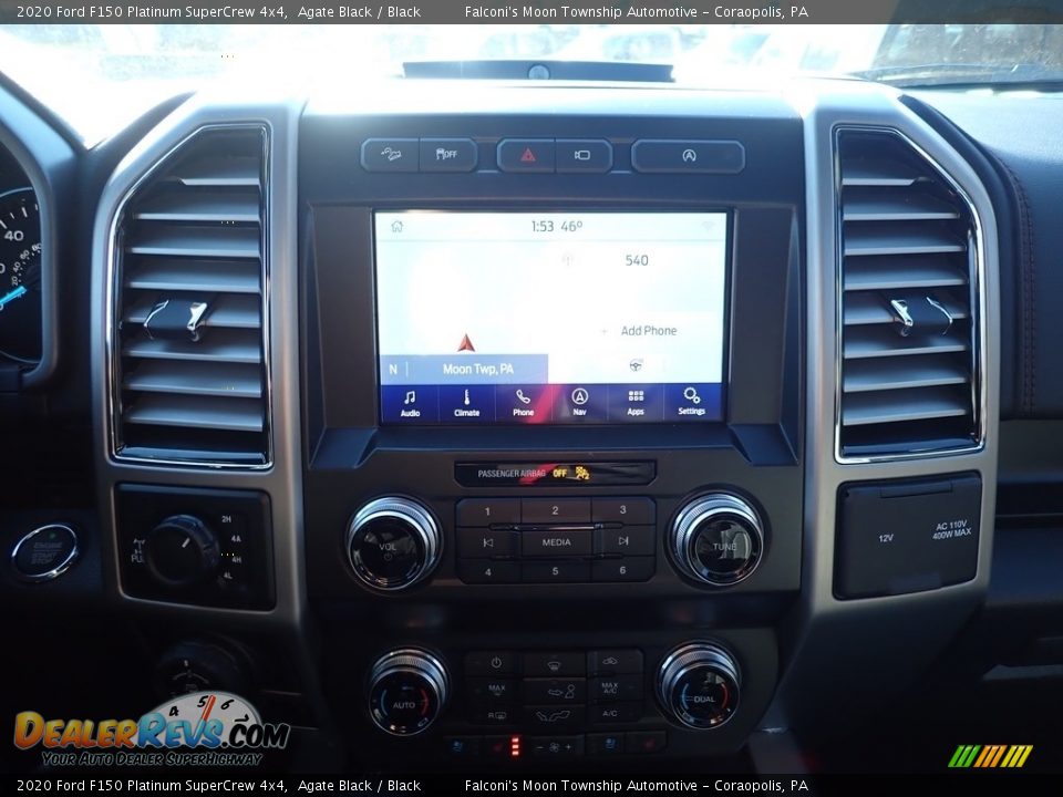 2020 Ford F150 Platinum SuperCrew 4x4 Agate Black / Black Photo #13
