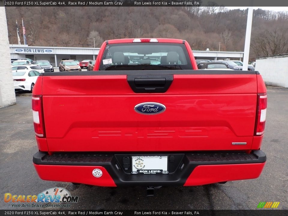 2020 Ford F150 XL SuperCab 4x4 Race Red / Medium Earth Gray Photo #3