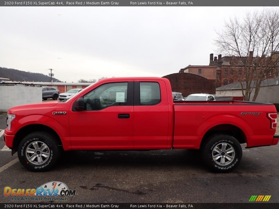 2020 Ford F150 XL SuperCab 4x4 Race Red / Medium Earth Gray Photo #5