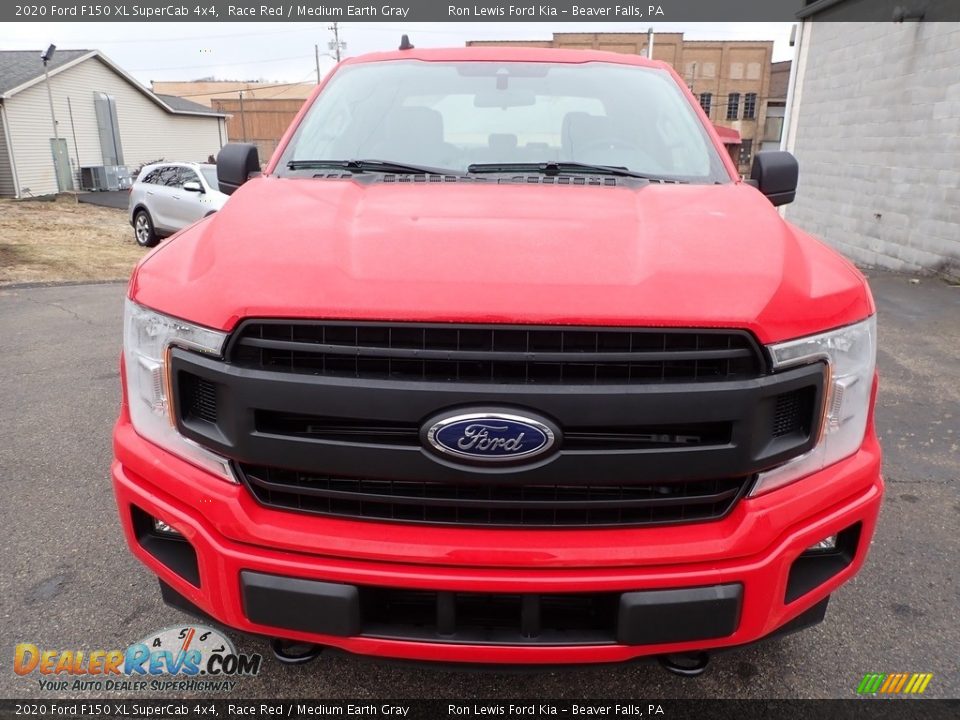 2020 Ford F150 XL SuperCab 4x4 Race Red / Medium Earth Gray Photo #7