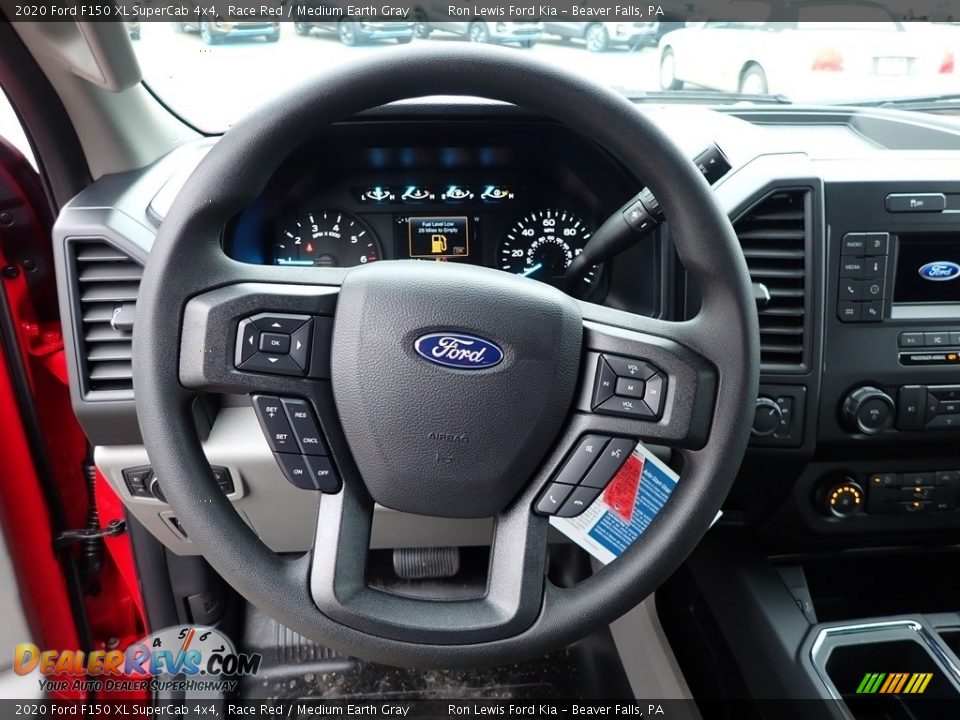 2020 Ford F150 XL SuperCab 4x4 Race Red / Medium Earth Gray Photo #17