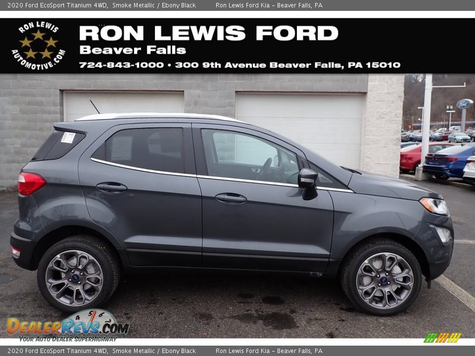 2020 Ford EcoSport Titanium 4WD Smoke Metallic / Ebony Black Photo #1
