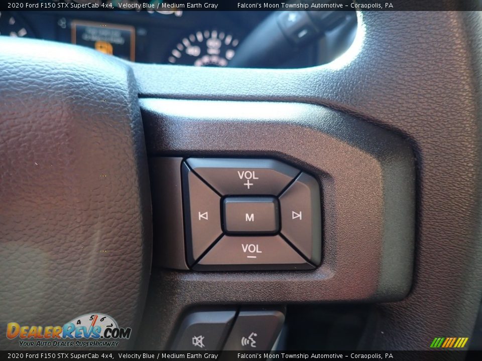 2020 Ford F150 STX SuperCab 4x4 Velocity Blue / Medium Earth Gray Photo #11