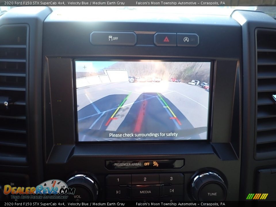 2020 Ford F150 STX SuperCab 4x4 Velocity Blue / Medium Earth Gray Photo #14