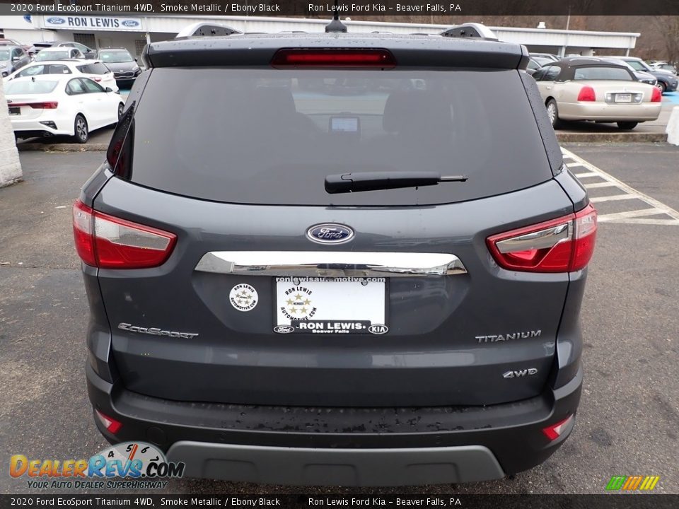 2020 Ford EcoSport Titanium 4WD Smoke Metallic / Ebony Black Photo #4