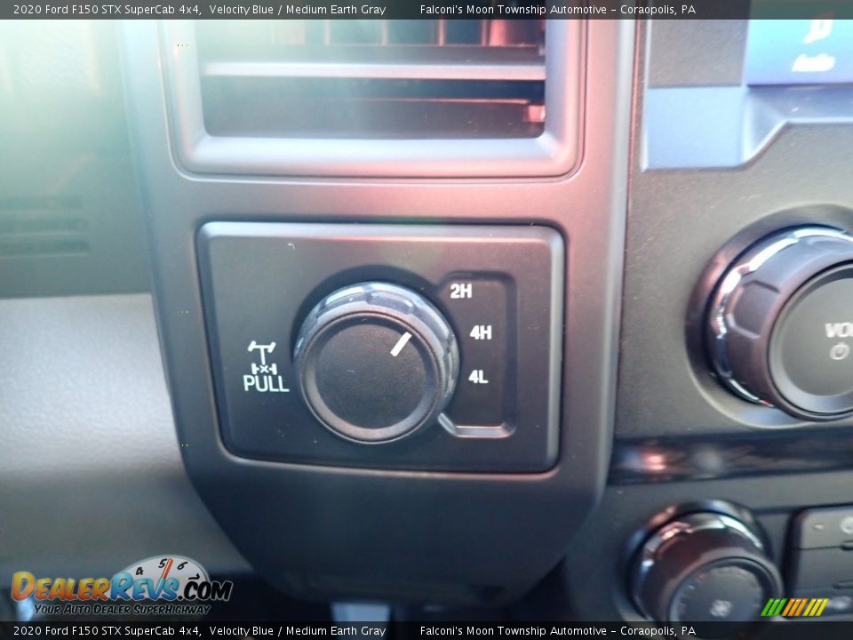 2020 Ford F150 STX SuperCab 4x4 Velocity Blue / Medium Earth Gray Photo #15