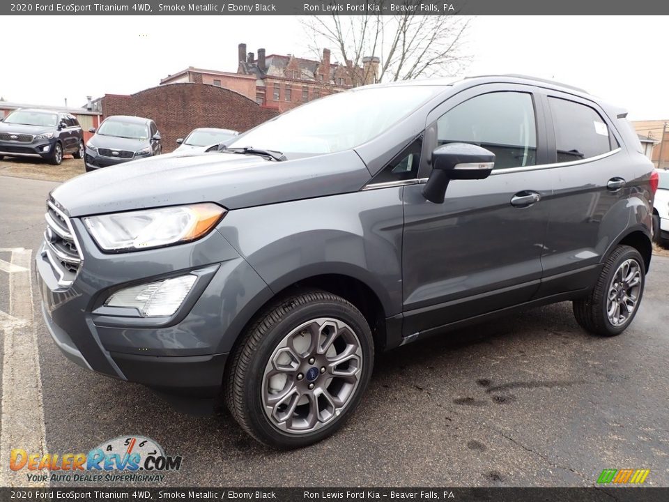 2020 Ford EcoSport Titanium 4WD Smoke Metallic / Ebony Black Photo #7