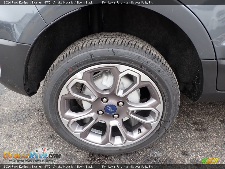 2020 Ford EcoSport Titanium 4WD Smoke Metallic / Ebony Black Photo #10