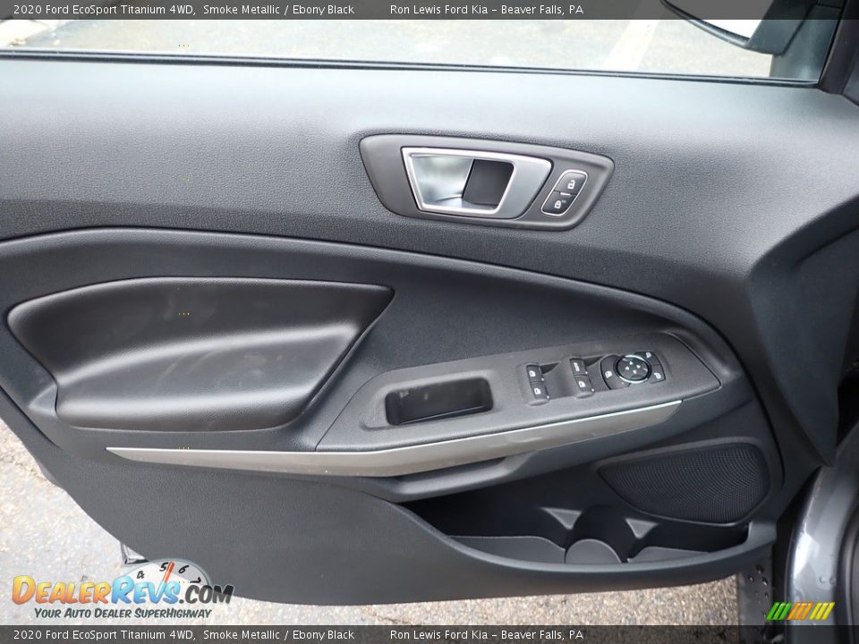 2020 Ford EcoSport Titanium 4WD Smoke Metallic / Ebony Black Photo #17