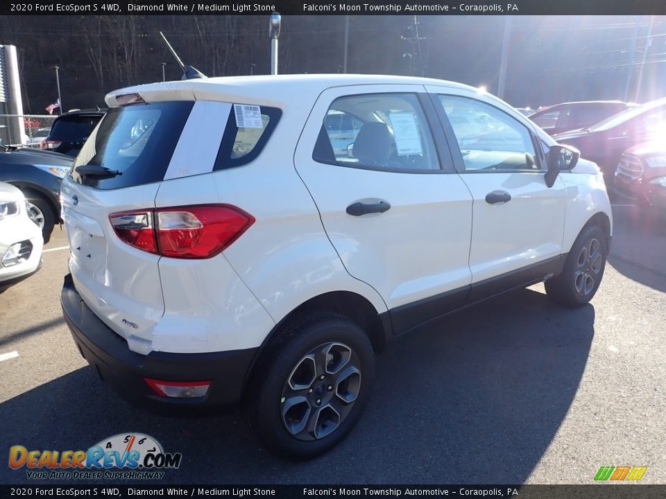2020 Ford EcoSport S 4WD Diamond White / Medium Light Stone Photo #2