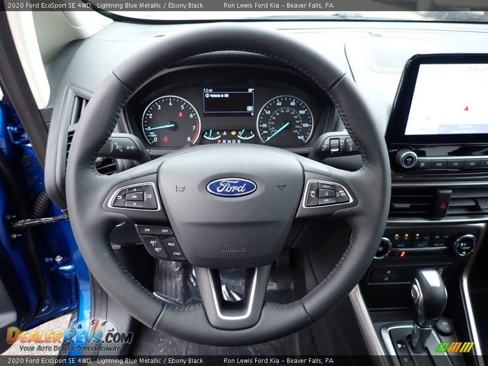 2020 Ford EcoSport SE 4WD Lightning Blue Metallic / Ebony Black Photo #18