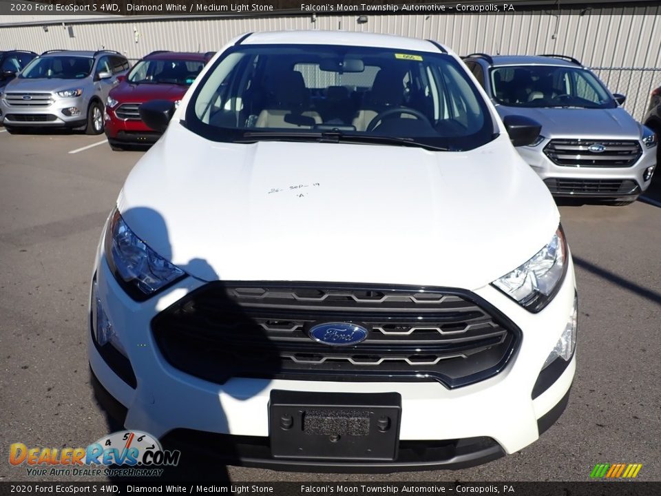 2020 Ford EcoSport S 4WD Diamond White / Medium Light Stone Photo #4