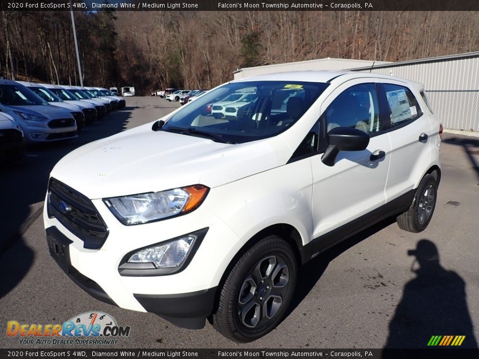 2020 Ford EcoSport S 4WD Diamond White / Medium Light Stone Photo #5