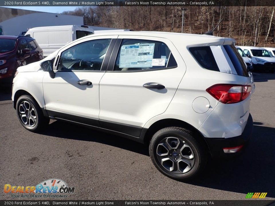 2020 Ford EcoSport S 4WD Diamond White / Medium Light Stone Photo #6
