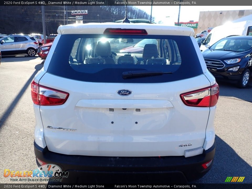2020 Ford EcoSport S 4WD Diamond White / Medium Light Stone Photo #7