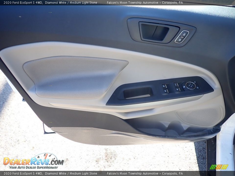 2020 Ford EcoSport S 4WD Diamond White / Medium Light Stone Photo #10