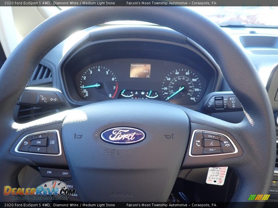 2020 Ford EcoSport S 4WD Diamond White / Medium Light Stone Photo #15