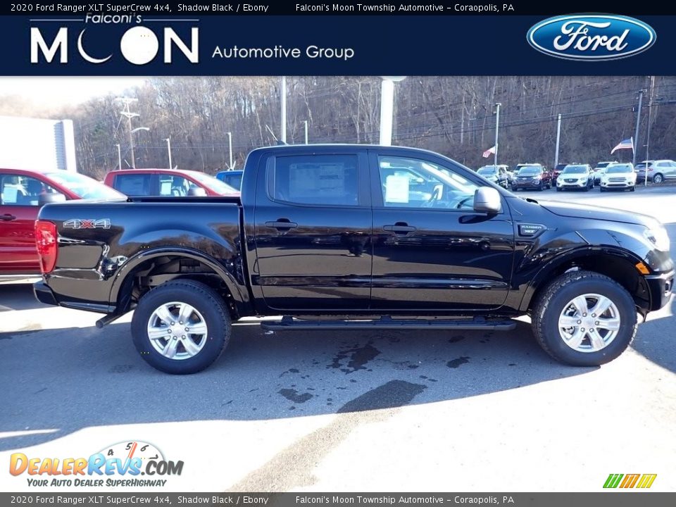 2020 Ford Ranger XLT SuperCrew 4x4 Shadow Black / Ebony Photo #1