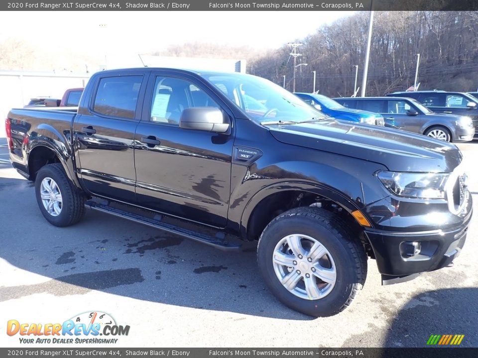 2020 Ford Ranger XLT SuperCrew 4x4 Shadow Black / Ebony Photo #3