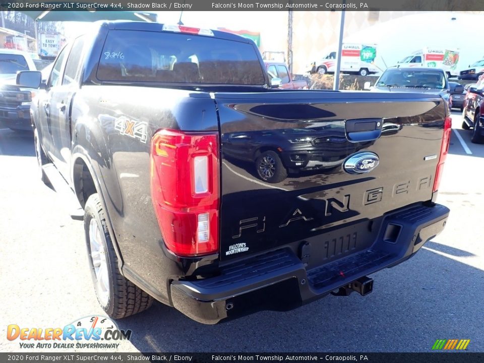 2020 Ford Ranger XLT SuperCrew 4x4 Shadow Black / Ebony Photo #6