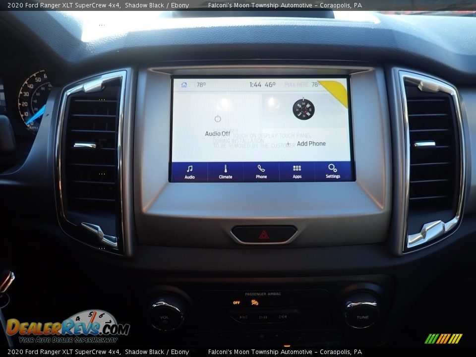 2020 Ford Ranger XLT SuperCrew 4x4 Shadow Black / Ebony Photo #13