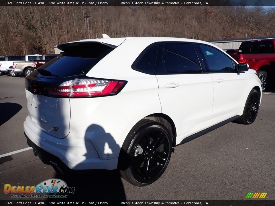 2020 Ford Edge ST AWD Star White Metallic Tri-Coat / Ebony Photo #2