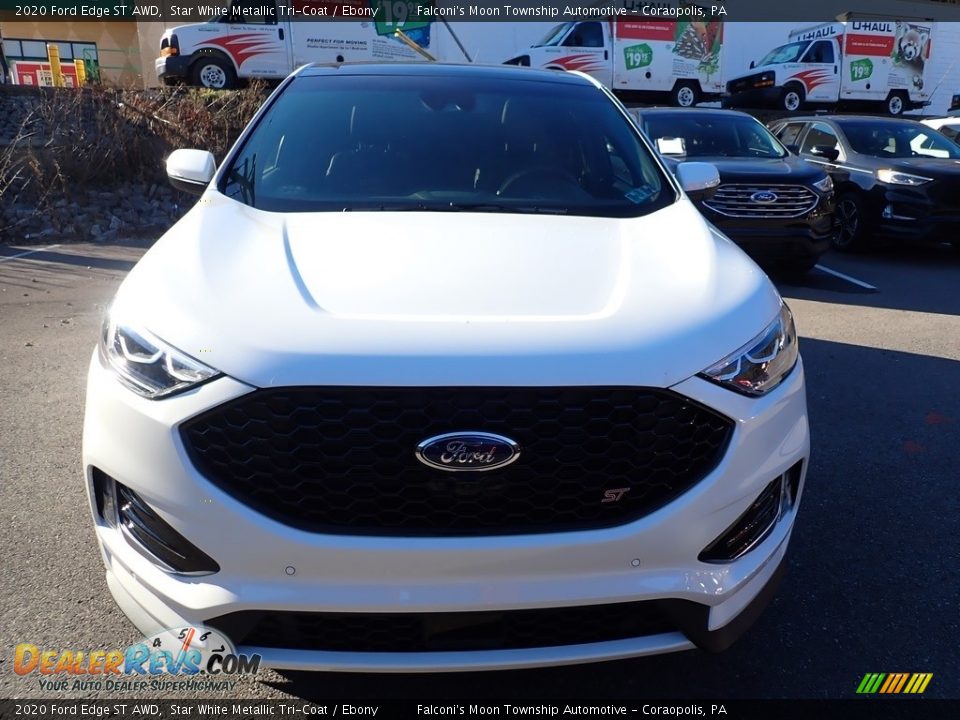 2020 Ford Edge ST AWD Star White Metallic Tri-Coat / Ebony Photo #4