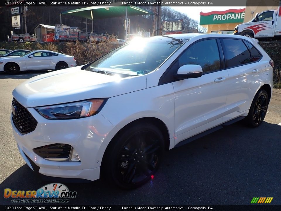 2020 Ford Edge ST AWD Star White Metallic Tri-Coat / Ebony Photo #5