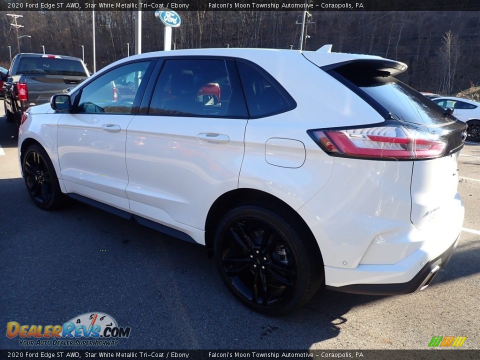 2020 Ford Edge ST AWD Star White Metallic Tri-Coat / Ebony Photo #6