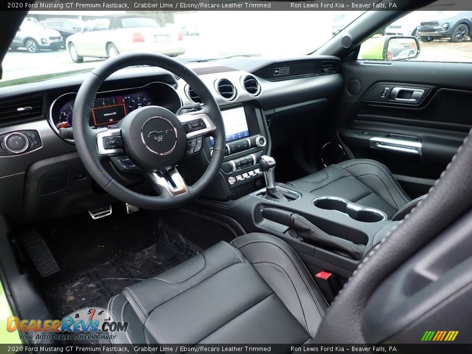 Front Seat of 2020 Ford Mustang GT Premium Fastback Photo #16