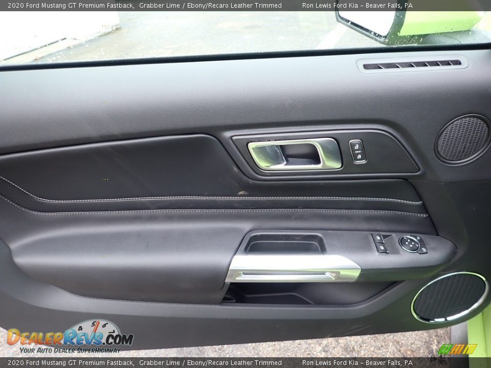 Door Panel of 2020 Ford Mustang GT Premium Fastback Photo #17