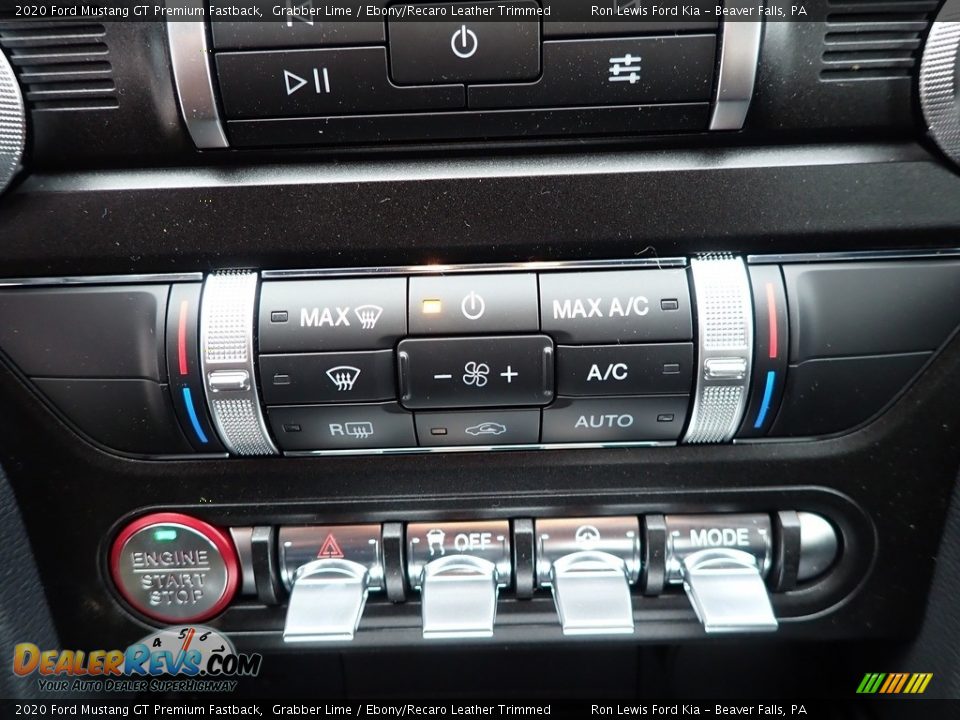 Controls of 2020 Ford Mustang GT Premium Fastback Photo #20