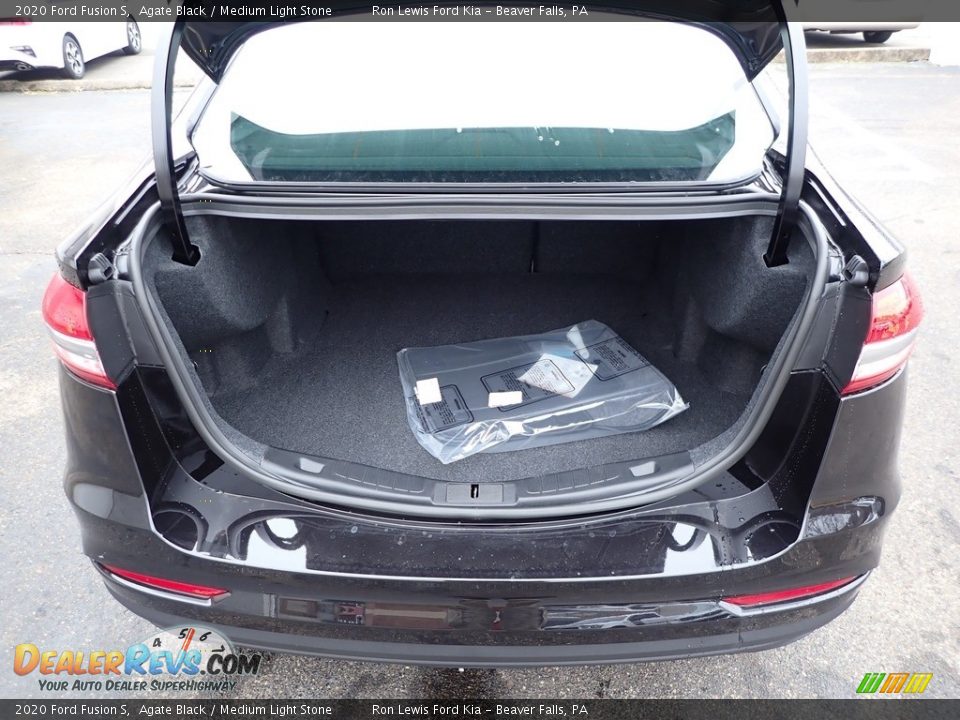 2020 Ford Fusion S Agate Black / Medium Light Stone Photo #3