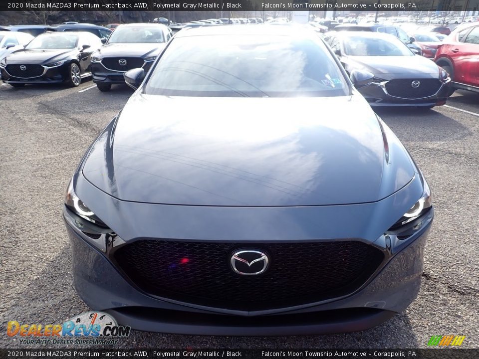2020 Mazda MAZDA3 Premium Hatchback AWD Polymetal Gray Metallic / Black Photo #4