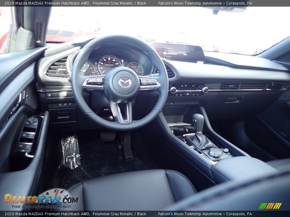 Black Interior - 2020 Mazda MAZDA3 Premium Hatchback AWD Photo #9