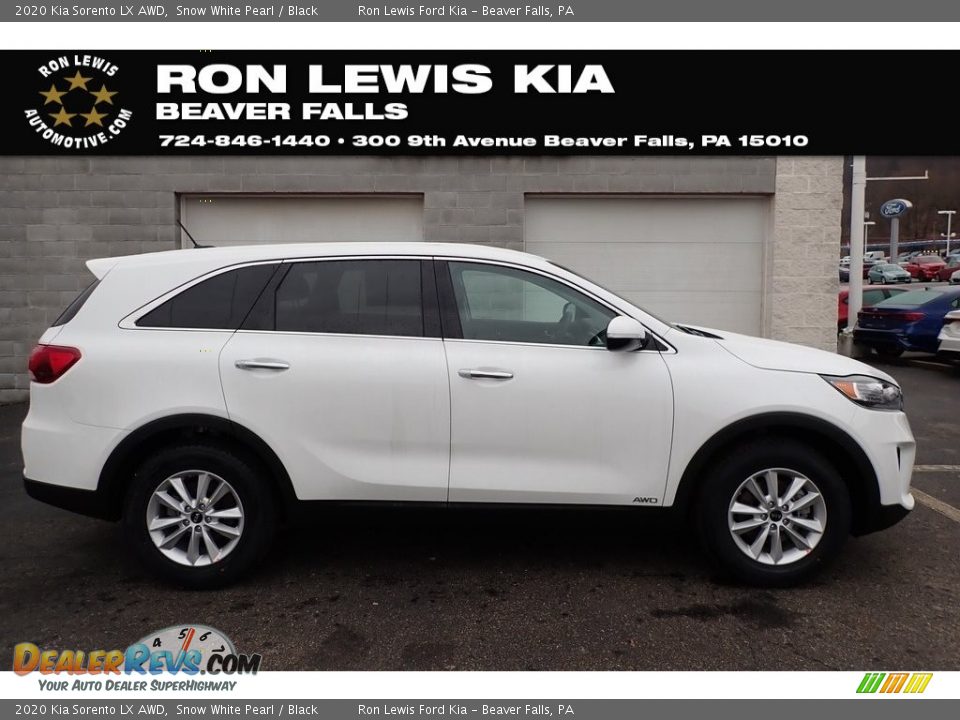 2020 Kia Sorento LX AWD Snow White Pearl / Black Photo #1