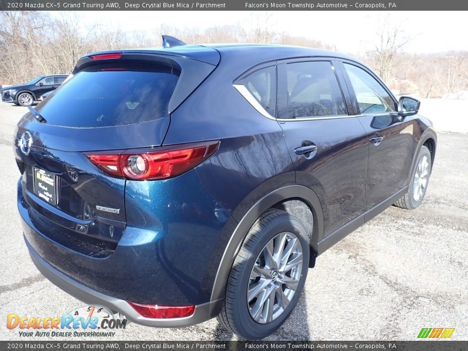 2020 Mazda CX-5 Grand Touring AWD Deep Crystal Blue Mica / Parchment Photo #2