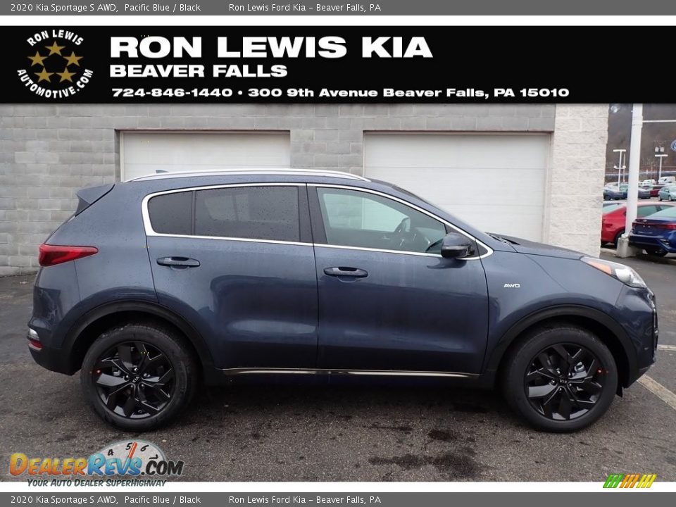 2020 Kia Sportage S AWD Pacific Blue / Black Photo #1