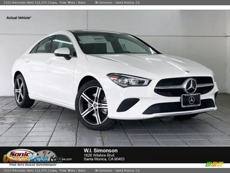 2020 Mercedes-Benz CLA 250 Coupe Polar White / Black Photo #1