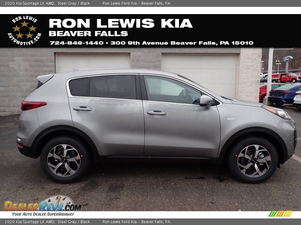 2020 Kia Sportage LX AWD Steel Gray / Black Photo #1
