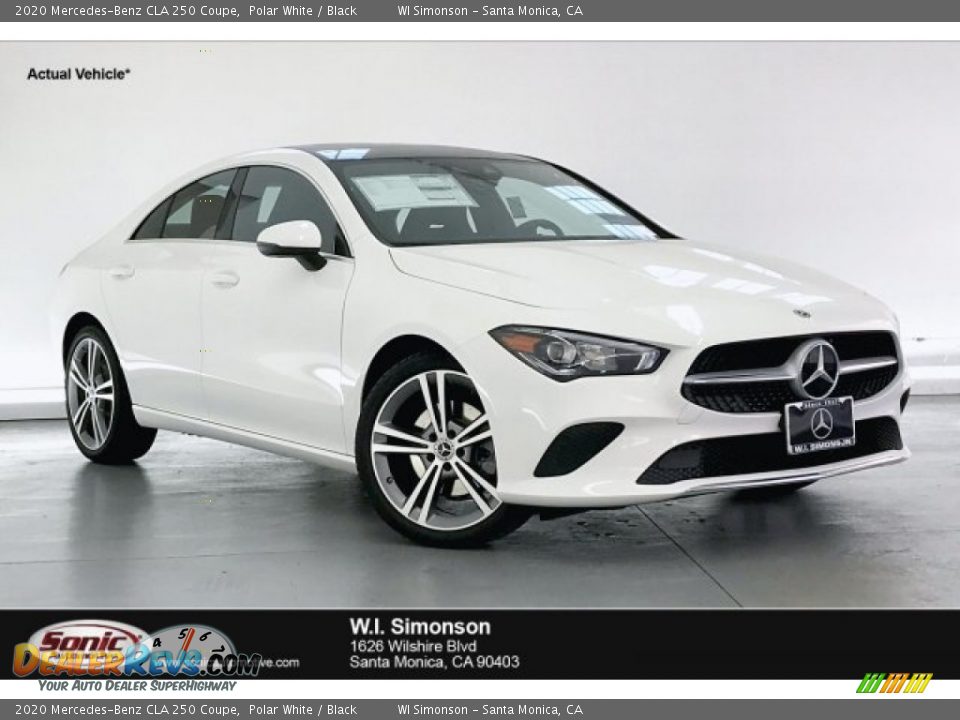 2020 Mercedes-Benz CLA 250 Coupe Polar White / Black Photo #1