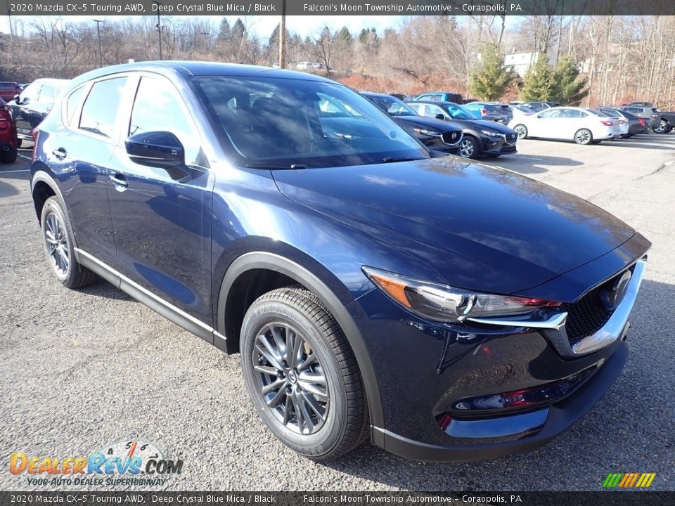 2020 Mazda CX-5 Touring AWD Deep Crystal Blue Mica / Black Photo #3