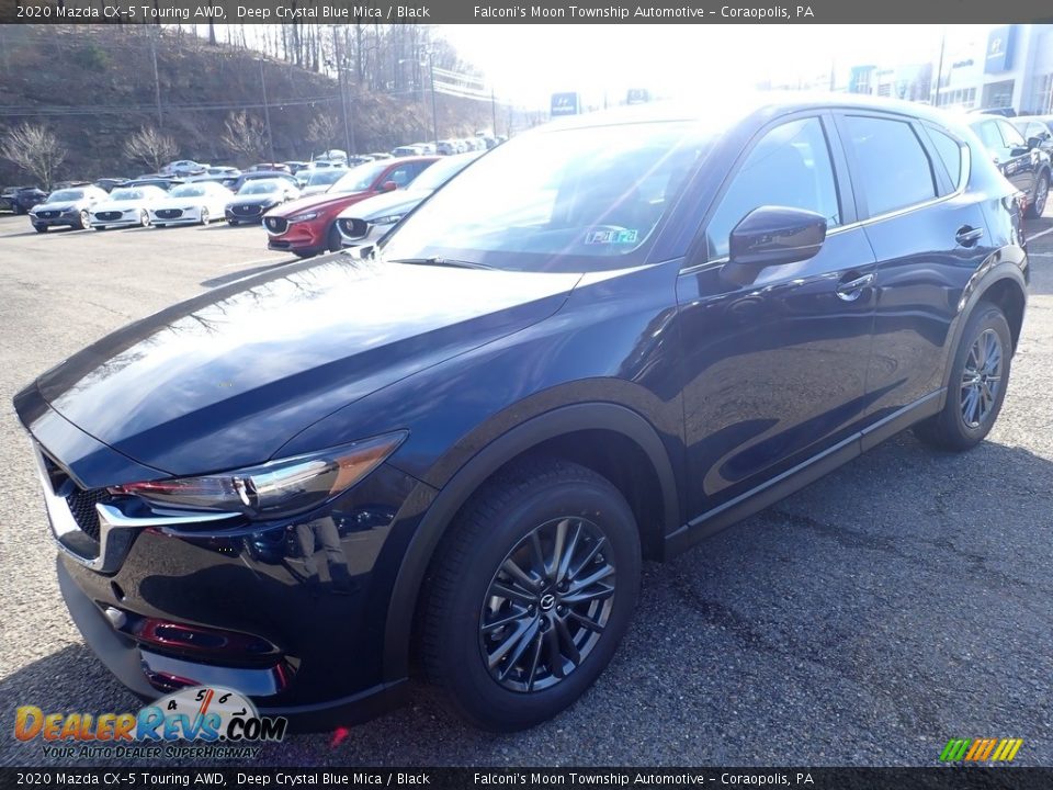 2020 Mazda CX-5 Touring AWD Deep Crystal Blue Mica / Black Photo #5