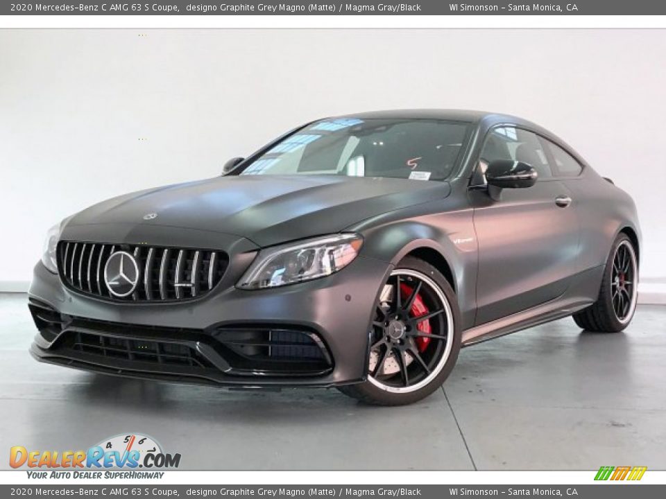 Front 3/4 View of 2020 Mercedes-Benz C AMG 63 S Coupe Photo #12