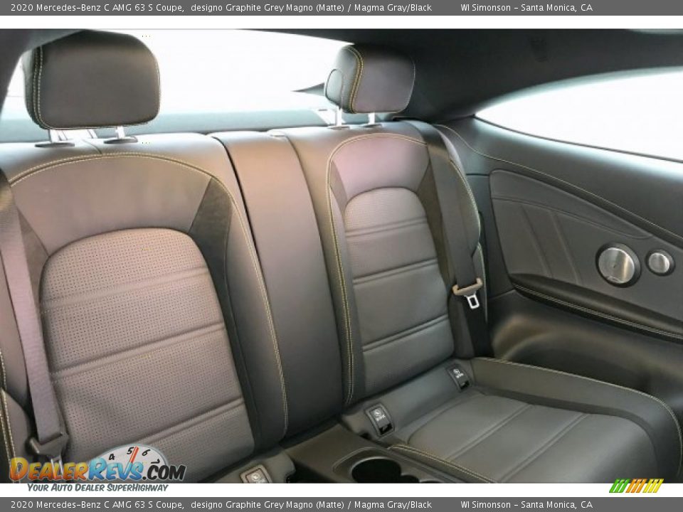 Rear Seat of 2020 Mercedes-Benz C AMG 63 S Coupe Photo #13