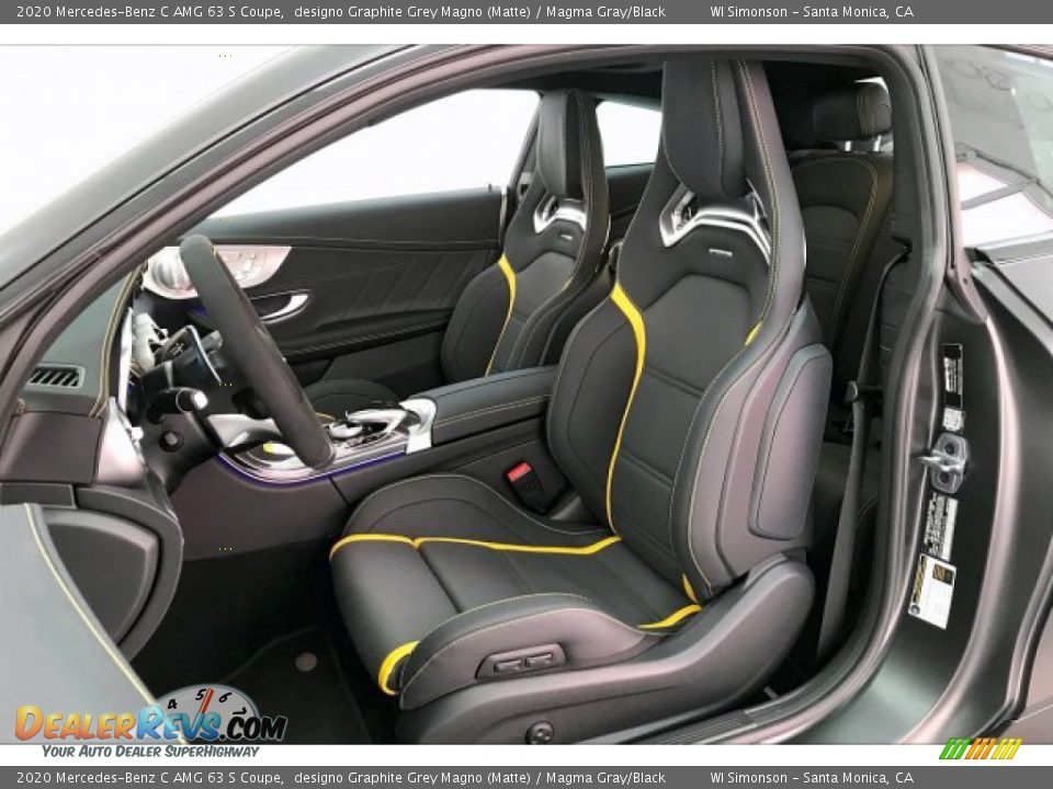 Magma Gray/Black Interior - 2020 Mercedes-Benz C AMG 63 S Coupe Photo #14