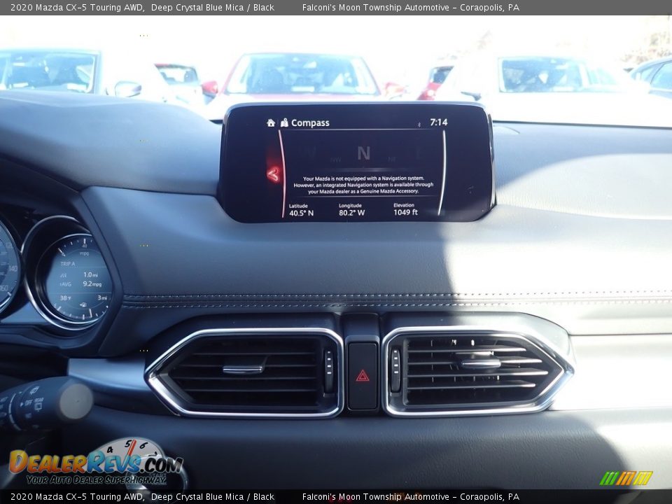 2020 Mazda CX-5 Touring AWD Deep Crystal Blue Mica / Black Photo #14