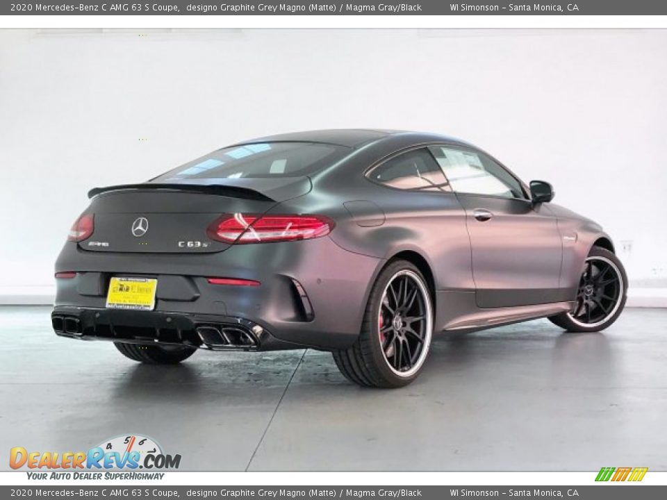 2020 Mercedes-Benz C AMG 63 S Coupe designo Graphite Grey Magno (Matte) / Magma Gray/Black Photo #16